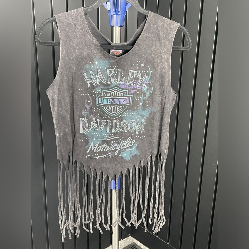 Women’s Harley Davidson Fringe Sleeveless Top